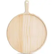 SOGA 12 inch Round Premium Wooden Pine Food Serving Tray Charcuterie Board Paddle Home Decor