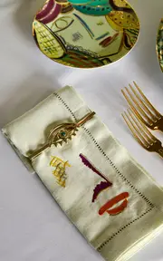 [Tania Bulhoes] Napkin Ring Portrait (Set Of Two)