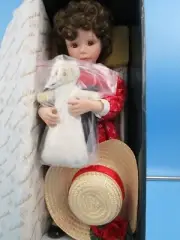 1991 KNOWLES YESTERDAY'S DREAMS 15" PORCELAIN DOLL "JANEY" NUMBERED, LTD, NIB