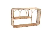 Urban Hazel 40x60cm Metal Wall Shelf Home Decorative Organiser Display Natural