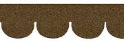 Dollhouse Miniature Tan Fishscale Asphalt Shingles, 157 Square Inches