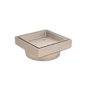 MEIR Centre Square Floor Waste - Tile Insert - 115mm x 115mm - Champagne