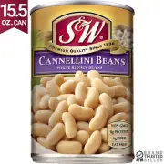 S&W Cannellini Beans White Kidney Beans, 15.5 OZ (Pack of 10)