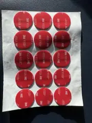 3M VHB Double-Sided Round Mounting Tape, 1.25 inch diameter, 15 Pack