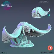 Alien Stingray C | Invictus Miniatures | RPG Wargaming 3D Printed Miniature