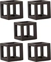 Framendino, 5 Pack Cube Ceramic Aquarium Shelter Shrimp Hideaway Breeding Cave Cubic Hideout Underwater for Small Fish Crayfish Tank Decor Ornament