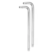 2pcs T45 Tamper Proof Torx Star Key Bit Wrench 6.35" Long Arm CR-V Hand Tool