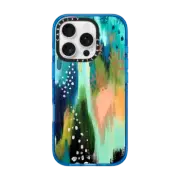 iPhone 16 Pro Impact Case EttaVee Teal Dreams