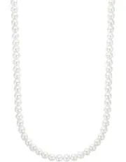 [Rebel & Rose] Pearl Gem Necklace 6mm (42cm) in White