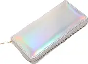 [WRITWAA] 2pcs Chic Sequins Wallet Long Purse Clutch Bag Zippered Coin Pocket Safe Ideal Present