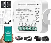 WiFi Gate Opener ligent Garage Door Opener Controller Mobilephone Remotely APP Control Compatible with Alexa Home for Voice Control
