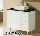 Bathroom Vanity with Stone Top and Ceramic Basin 900mm