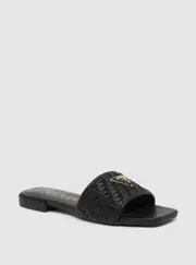 GUESS Women's Black Tamsey Slide Sandals Size: 8