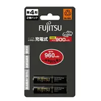 在飛比找樂天市場購物網優惠-FUJITSU 富士通 4號 960mAh 充電電池 2入 