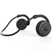 Foldable Bluetooth Headphones with Built-in Microphone, Clear Sound for Sports, 12-Hour Battery Life, Black