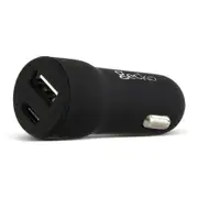 Gecko 36W Dual USB-C + QC3.0A Car Charger - Black