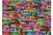 Holdson - Splash of Colour Sewing Machine Frenzy Puzzle 1000pc