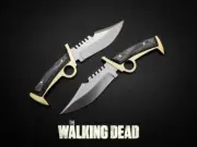 Walking Dead Daryl Dixon Replica Knife with Leather Sheath | Finger Guard Knife