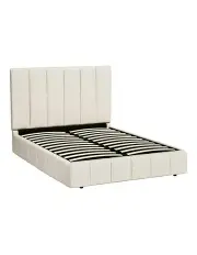 [Artiss] Tette Bed Frame Queen Size in Beige