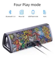 Graffiti Bluetooth Speaker 20W 360° Sound IPX7 Waterproof 24H Play Wireless