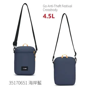 【Pacsafe】送》防盜側背包 4.5L Go Anti-Theft 斜背包 RFID胸包 護照包_35170651