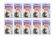Mustad Big Gun Size 5/0 -10829npbln- Bulk 10 Pc Value Pack -Chemically Sharpened