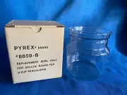 PYREX 8859-B CLEAR GLASS FLAMEWARE 9 CUP PERCOLATOR COFFEE POT CARAFE NEW IN BOX