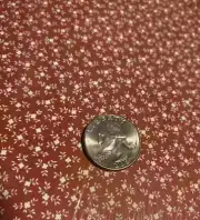 Vintage Dollhouse Wallpaper Sheet Cottage Floral Miniature Mini Graphics