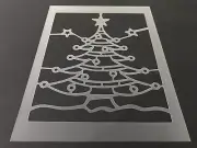 Christmas Tree #7 Stencil 10mm or 7mm Thick, X-mas, Santa, Snow Flake, Holiday