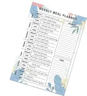Weekly Meal Planner - 60 Sheets Weekly Meal Weekly Meal Planner,A5 Daily Meal Planner, Healthy Diet Tracking, Tear Off Meal Planning Notebook for Men Women