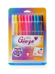 Sakura Gelly Roll Glaze Pens - assorted bright colors set of 10