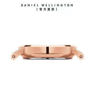Daniel Wellington 手錶 Petite Melrose Pearl 28mm 珍珠貝米蘭金屬錶-玫瑰金(DW00100513)