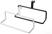 Kitchen Over Cabinet Towel Bar Multipurpose Tea to Iron Hang on Inside or Outside Door for for Hand Towel Dish Towel White One Size