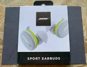 BRAND NEW Wireless Bose Sport Earbuds - Glacier White Stereo Bluetooth