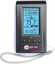 EMF Meter,Advanced GQ EMF-390 Multi-Field Electromagnetic Radiation 3-in-1 EMF ELF RF meter, 5G Cell Tower Smart meter Wifi Signal Detector RF up to 10GHz with Data Logger and 2.5Ghz Spectrum Analyzer
