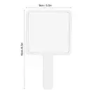 2pcs Handheld Makeup Mirror Portable Square Vanity Mirror Compact Beauty TTU