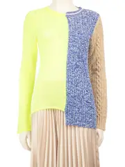 Patchwork Knit Jumper