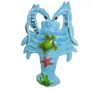 St Kitts Nevis Souvenir Magnet Resin Lobster Turtle Tortoise Starfish