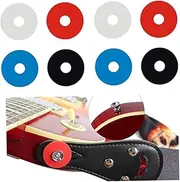 ERINGOGO Guitar Strap Locks Quick Lock Button No Tools Required 2 White 2 Blue 2 Red 2 Black 8 Pieces