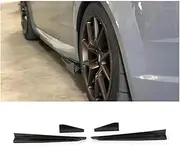 Carbon Fiber Compatible for TTS TTRS TTS Line 2015-2018 MK3 Car Side Skirts Bumper Lip Bumper Lid Apron Guard Splitters