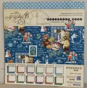 Graphic 45 12x12 12" Paper Pad Children's Hour Calendar 2016 NEW Months Year