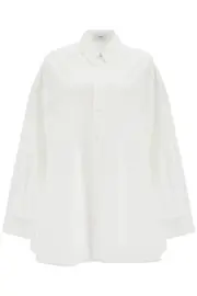 [WARDROBE.NYC] WARDROBE. NYC mini shirt dress with button closure XS White