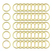 50Pcs Open Jump Rings, 10mm/0.39" Brass Jump Ring Connectors 1mm Thick O Rings