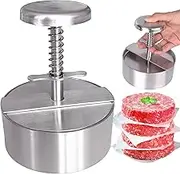 NOBER Burger Press Stainless Steel Hamburger Patty Maker Grill Griddle Flat