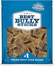 100% Natural 3-inch Beef Trachea Dog Chews by Best Bully Sticks (50 Pack)