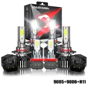 Para For Honda Civic 2006-2015 faro LED de haz alto y bajo+luces antiniebla (for: Honda)