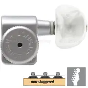 NEW Hipshot Non-Stag Tuners Fender® Directrofit™ LOCKING Pearl Buttons - SATIN