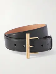 [MCQUEEN] MCQUEEN - T-bar Leather Belt - Black - 75 75 Black