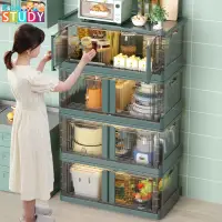 在飛比找蝦皮商城精選優惠-【熱銷】 輕奢免安裝塑膠衣櫃 家用廚房衣物玩具收納櫃 透明折
