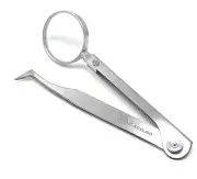 Magnifying Tweezers - Splinter Forceps With Magnifier - First Aid - Semi Curved